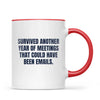 Personalised Office Survivor Cartoon Mug from Your Photo, view 5