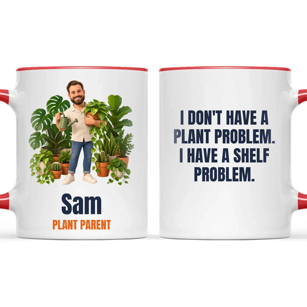 Personalised Plant Parent Cartoon Mug from Your Photo, view 6