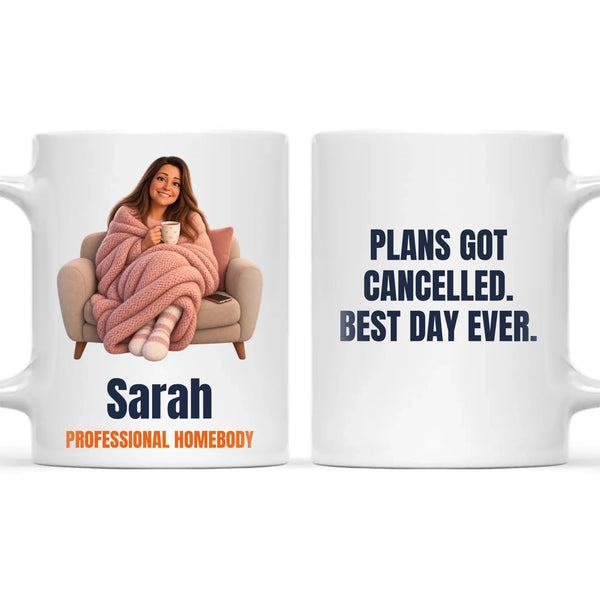 Personalised Professional Homebody Cartoon Mug from Your Photo, view 3