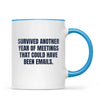 Personalised Office Survivor Cartoon Mug from Your Photo, view 8