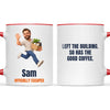 Personalised Office Leaving Cartoon Mug from Your Photo, view 6