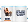 Personalised Office Survivor Cartoon Mug from Your Photo, view 9