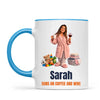 Personalised Coffee to Wine Cartoon Mug from Your Photo, view 7