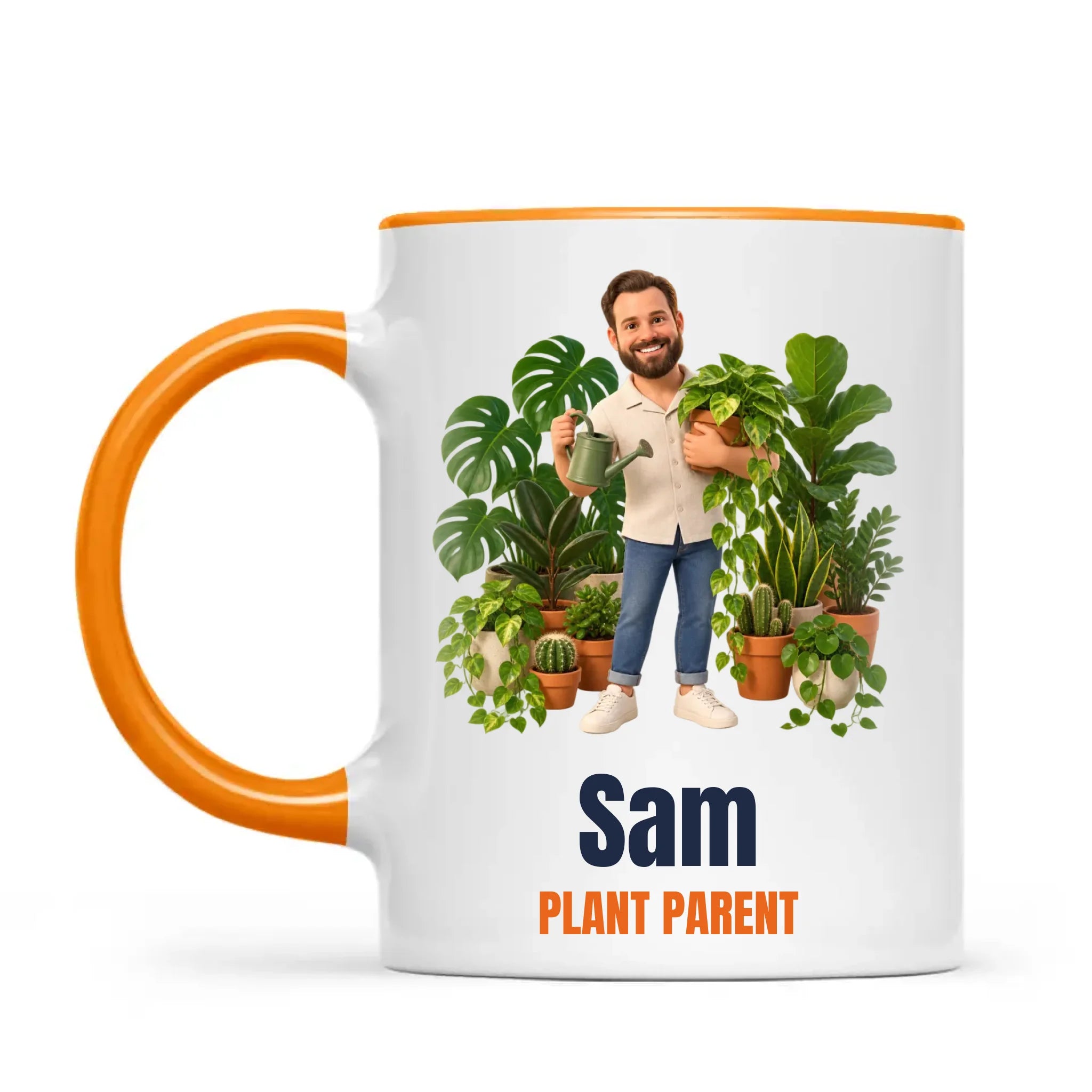Personalised Plant Parent Cartoon Mug from Your Photo, view 10