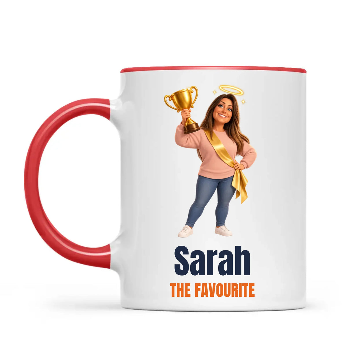 Personalised Favourite Child Cartoon Mug from Your Photo, view 4