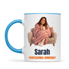 Personalised Professional Homebody Cartoon Mug from Your Photo, view 7