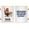 Personalised Office Survivor Cartoon Mug from Your Photo, view 12