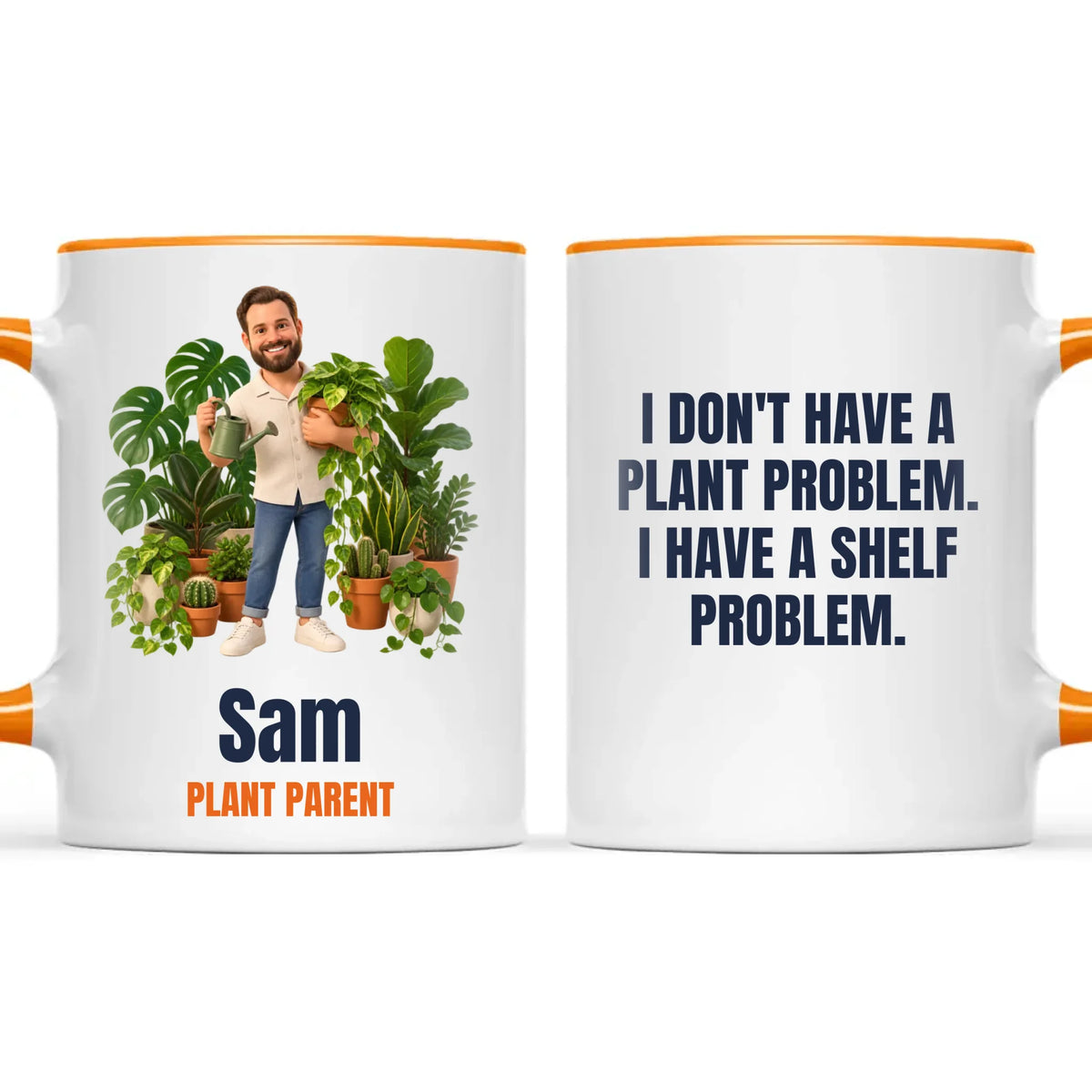 Personalised Plant Parent Cartoon Mug from Your Photo, view 12