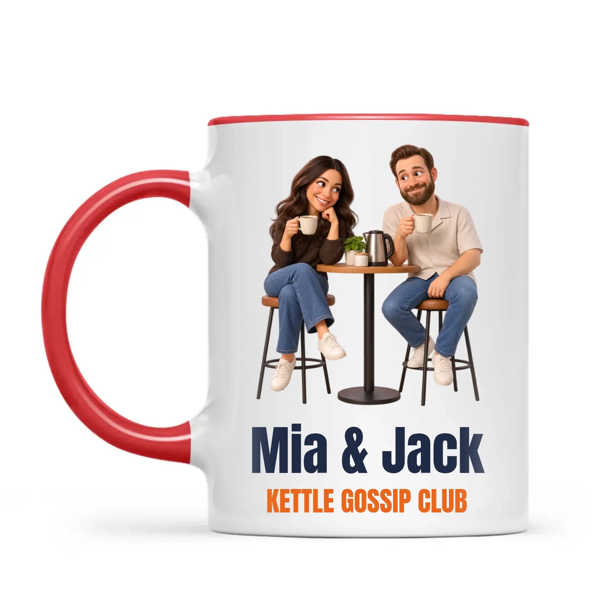 Personalised Work Friends Cartoon Mug from Your Photo, view 4