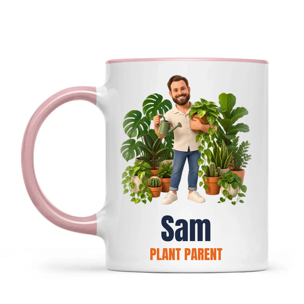 Personalised Plant Parent Cartoon Mug from Your Photo, view 13