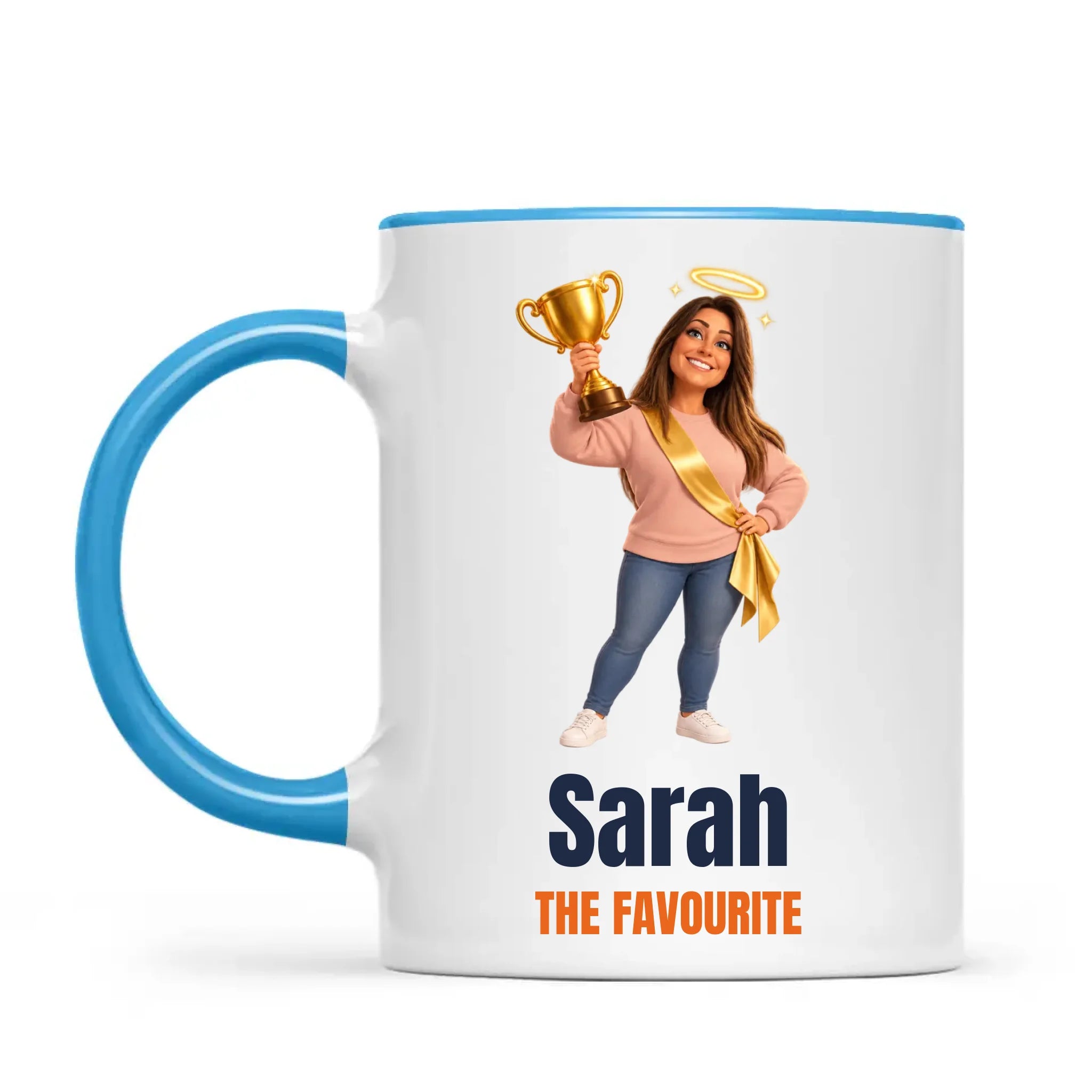 Personalised Favourite Child Cartoon Mug from Your Photo, view 7