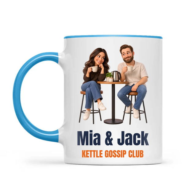 Personalised Work Friends Cartoon Mug from Your Photo, view 7