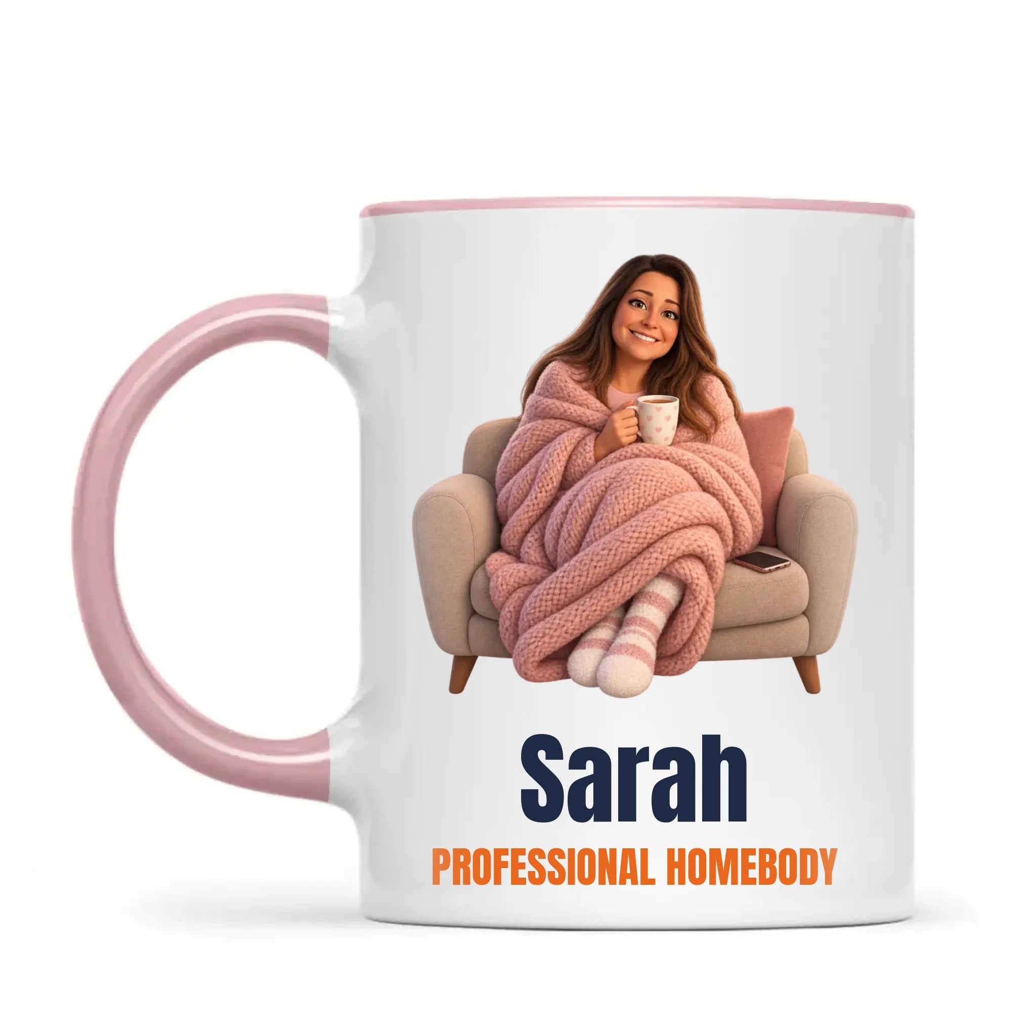 Personalised Professional Homebody Cartoon Mug from Your Photo, view 13