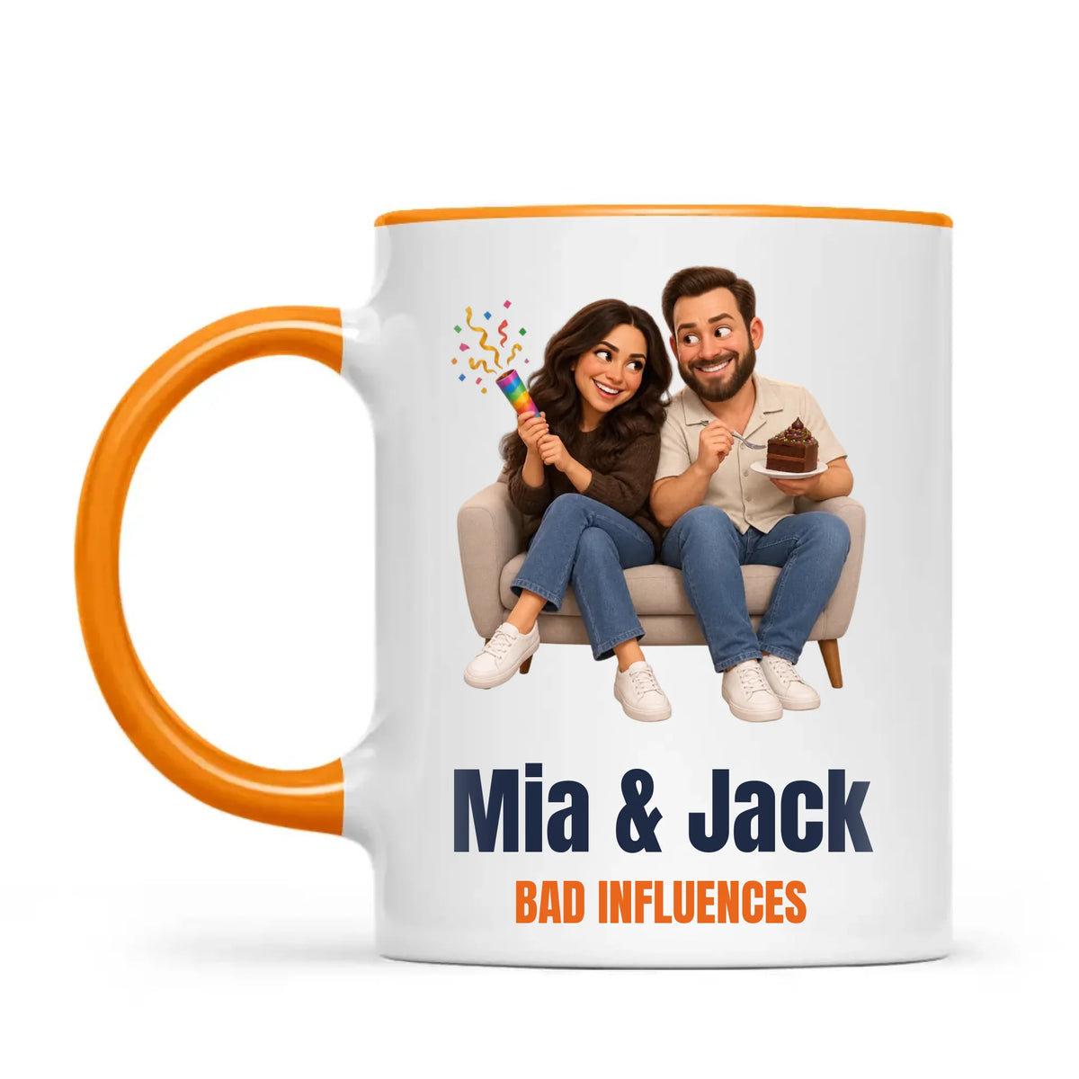 Personalised Best Friends Cartoon Mug from Your Photo, view 10