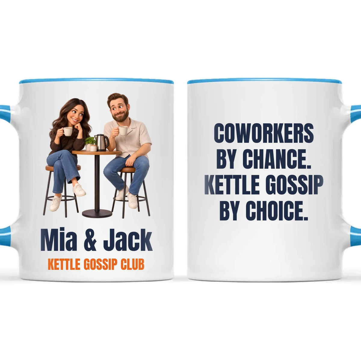 Personalised Work Friends Cartoon Mug from Your Photo, view 9