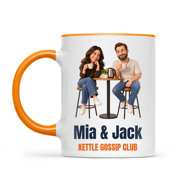 Personalised Work Friends Cartoon Mug from Your Photo, view 10
