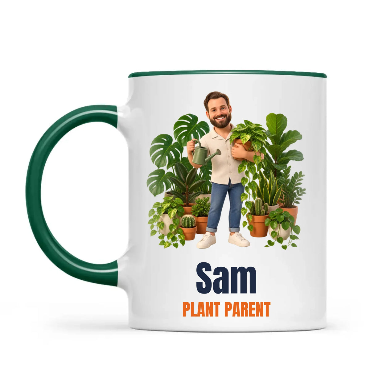 Personalised Plant Parent Cartoon Mug from Your Photo, view 19