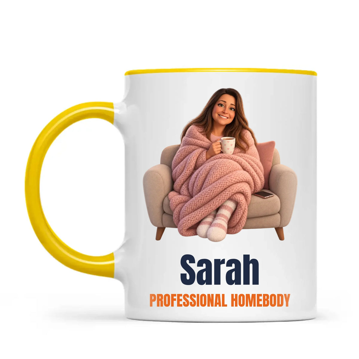 Personalised Professional Homebody Cartoon Mug from Your Photo, view 16