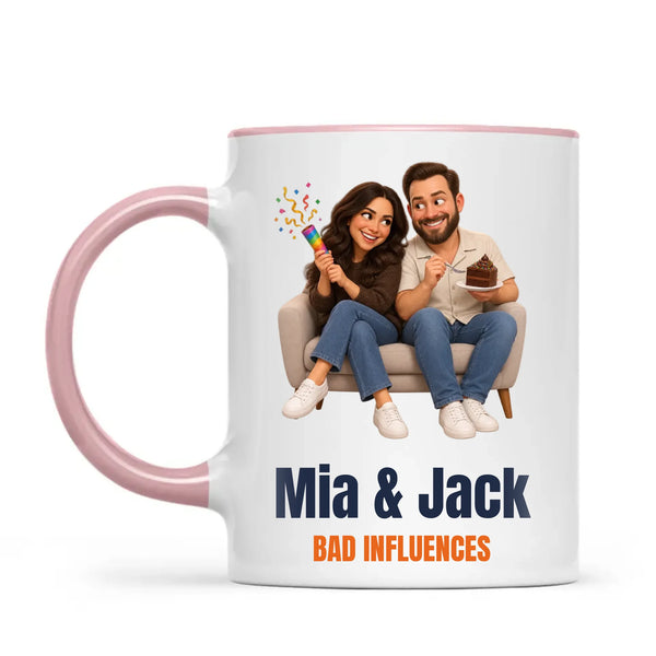 Personalised Best Friends Cartoon Mug from Your Photo, view 13