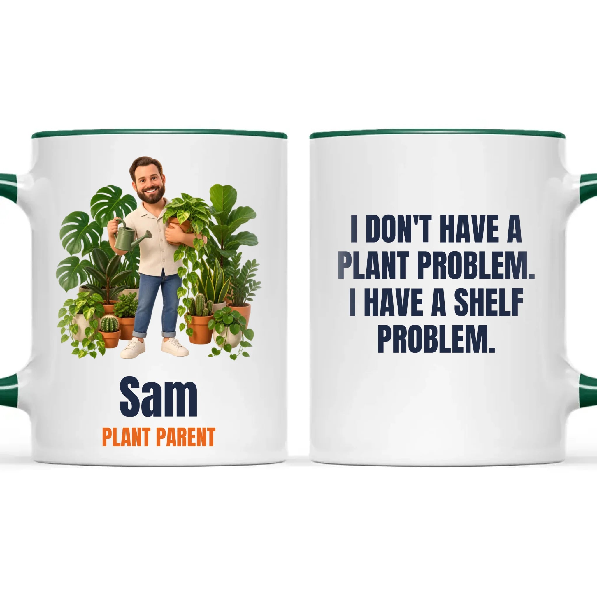 Personalised Plant Parent Cartoon Mug from Your Photo, view 21
