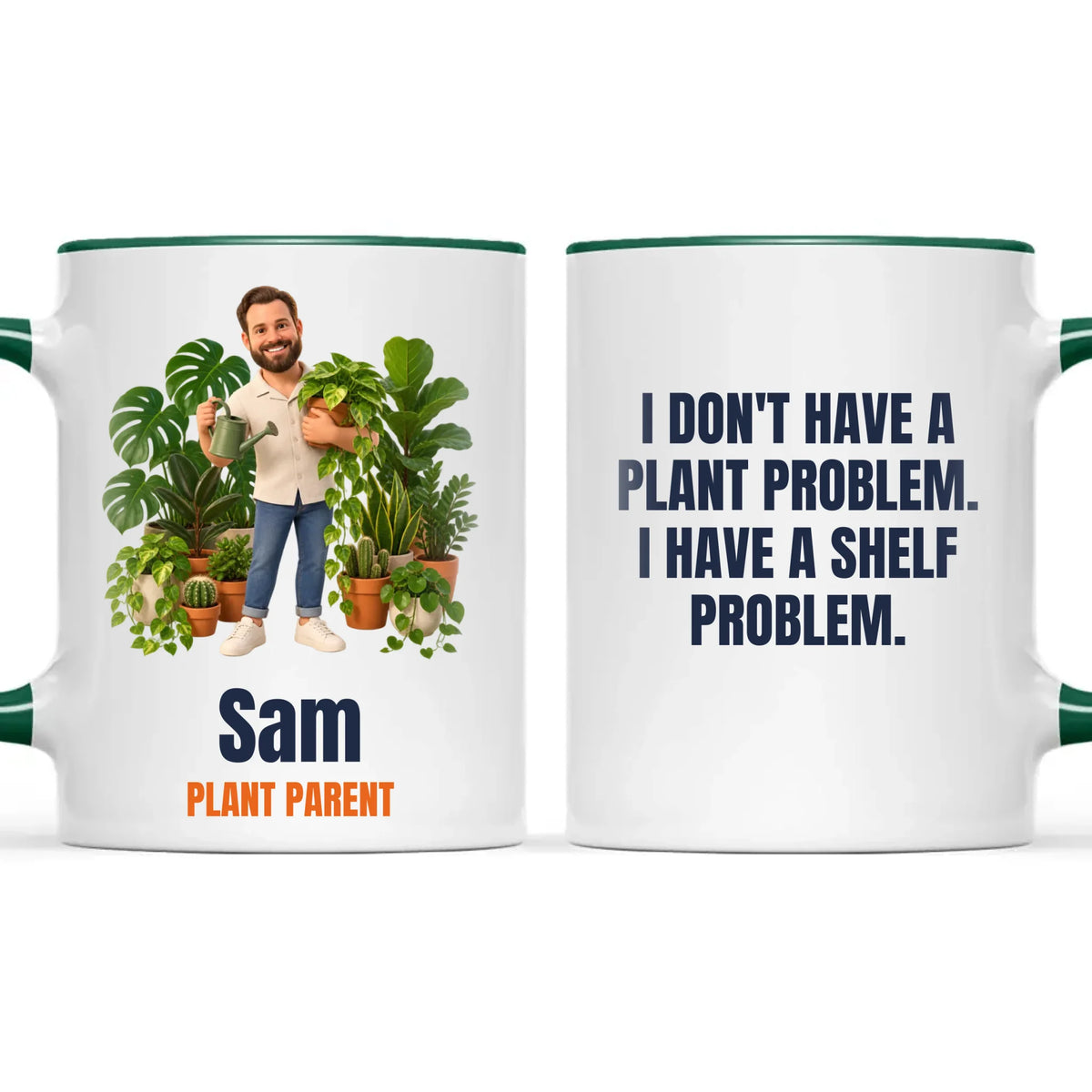 Personalised Plant Parent Cartoon Mug from Your Photo, view 21
