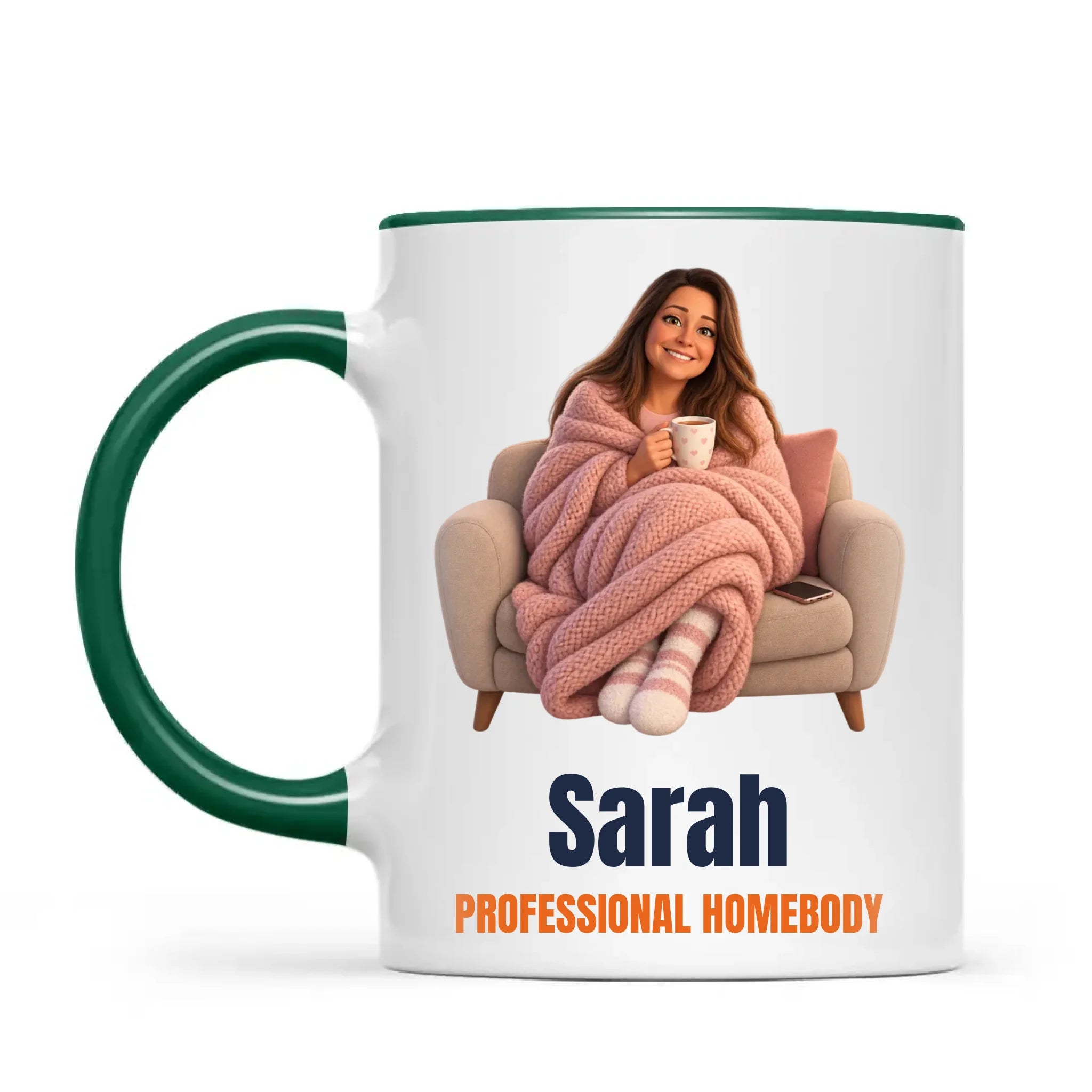 Personalised Professional Homebody Cartoon Mug from Your Photo, view 19