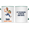 Personalised Office Leaving Cartoon Mug from Your Photo, view 21
