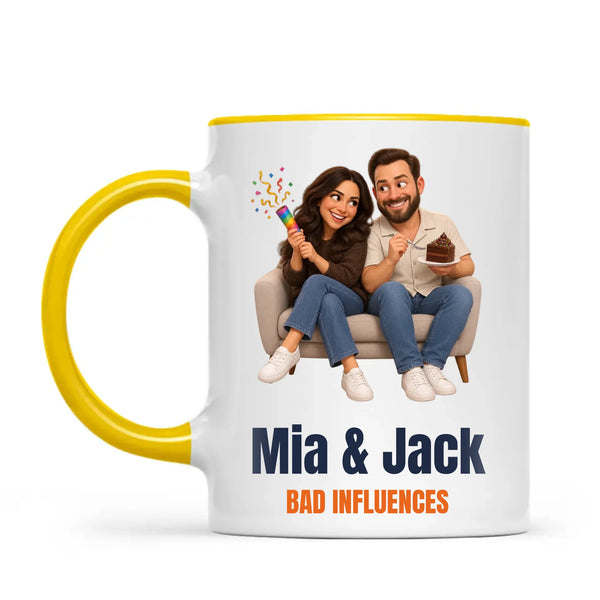 Personalised Best Friends Cartoon Mug from Your Photo, view 16
