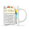 Personalised Teacher Thank You Note Mug, view 2