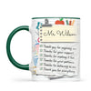 Personalised Teacher Thank You Note Mug, view 19