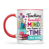 Personalised Teaching Beautiful Minds Teacher Mug, view 4