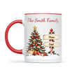 Personalised Christmas Tree Family Signpost Mug, view 4