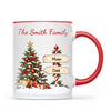 Personalised Christmas Tree Family Signpost Mug, view 5