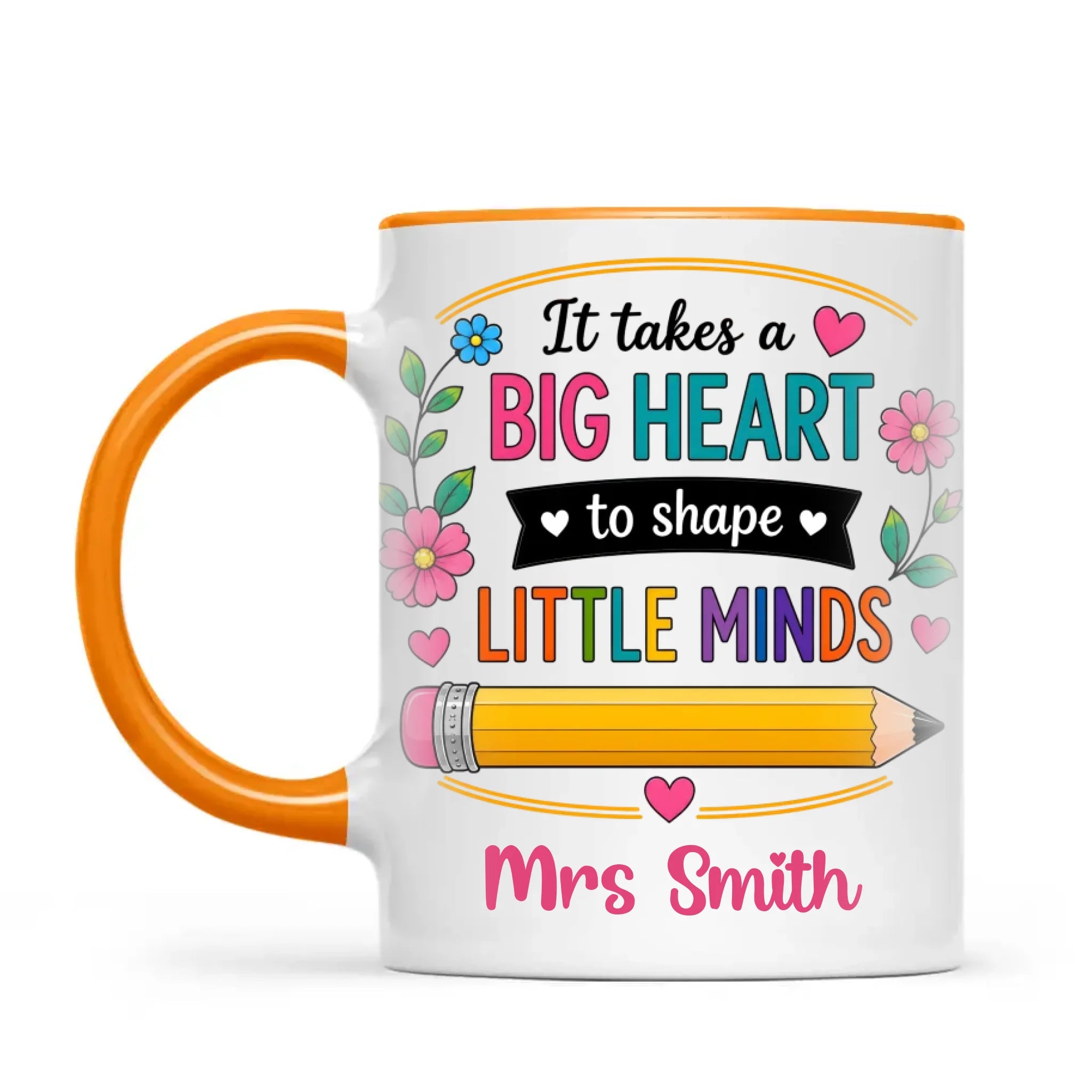 Personalised It Takes a Big Heart Teacher Mug, view 10
