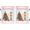 Personalised Christmas Tree Family Signpost Mug, view 6