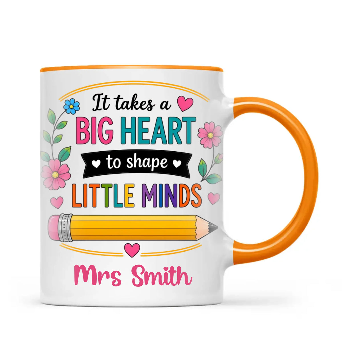Personalised It Takes a Big Heart Teacher Mug, view 11