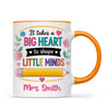 Personalised It Takes a Big Heart Teacher Mug, view 11