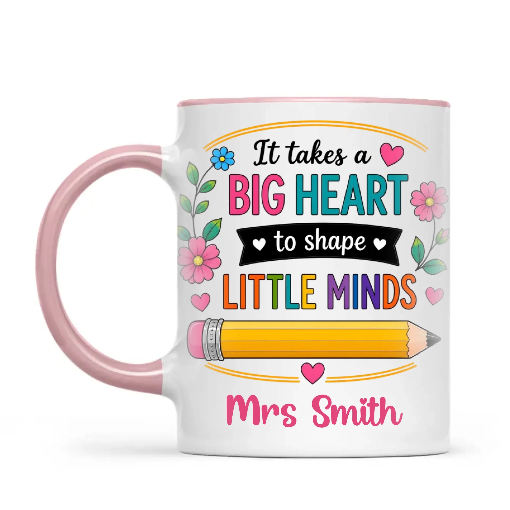 Personalised It Takes a Big Heart Teacher Mug, view 13