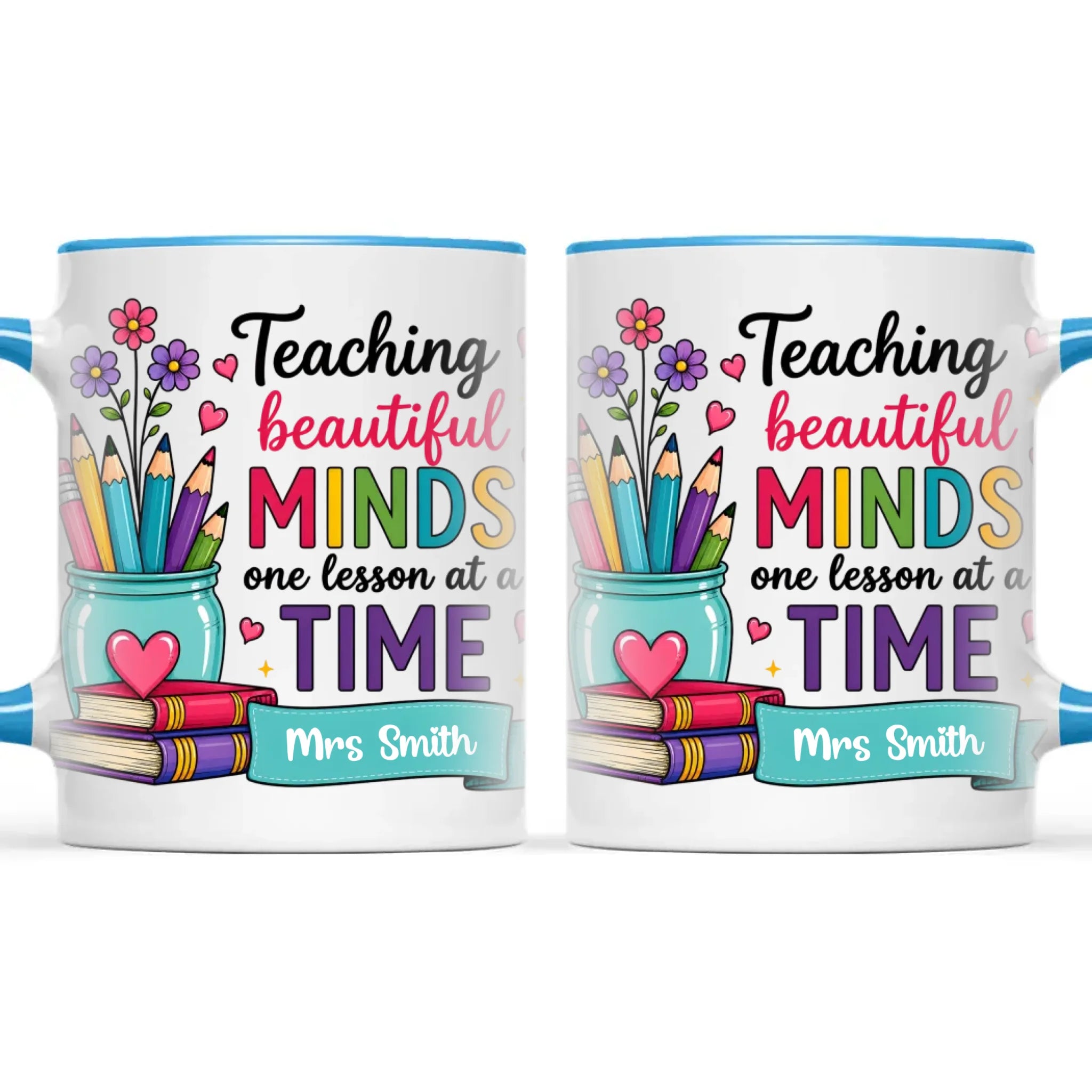 Personalised Teaching Beautiful Minds Teacher Mug, view 9