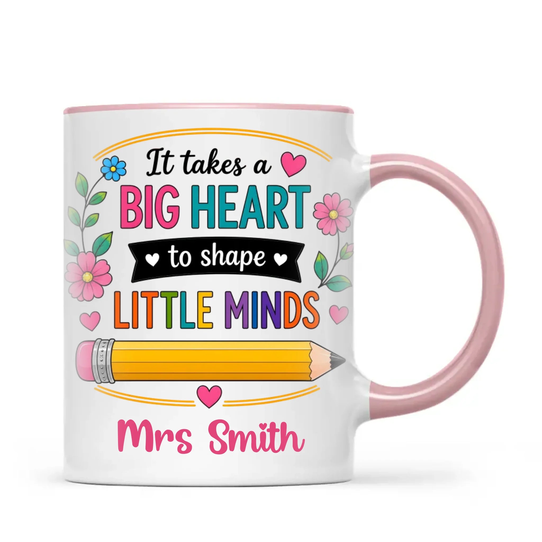 Personalised It Takes a Big Heart Teacher Mug, view 14