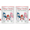 Personalised Snowman Family Christmas Mug, view 6