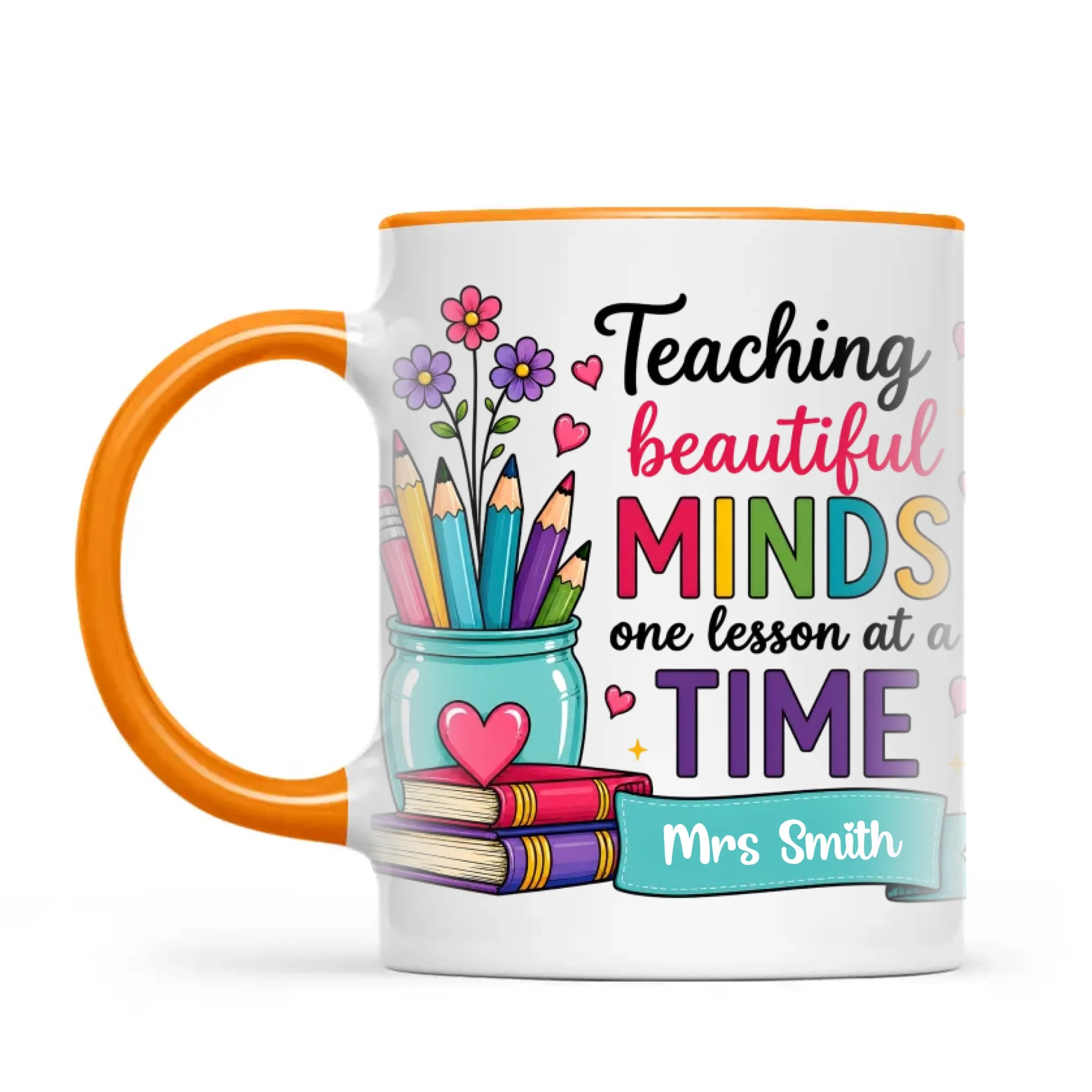 Personalised Teaching Beautiful Minds Teacher Mug, view 10