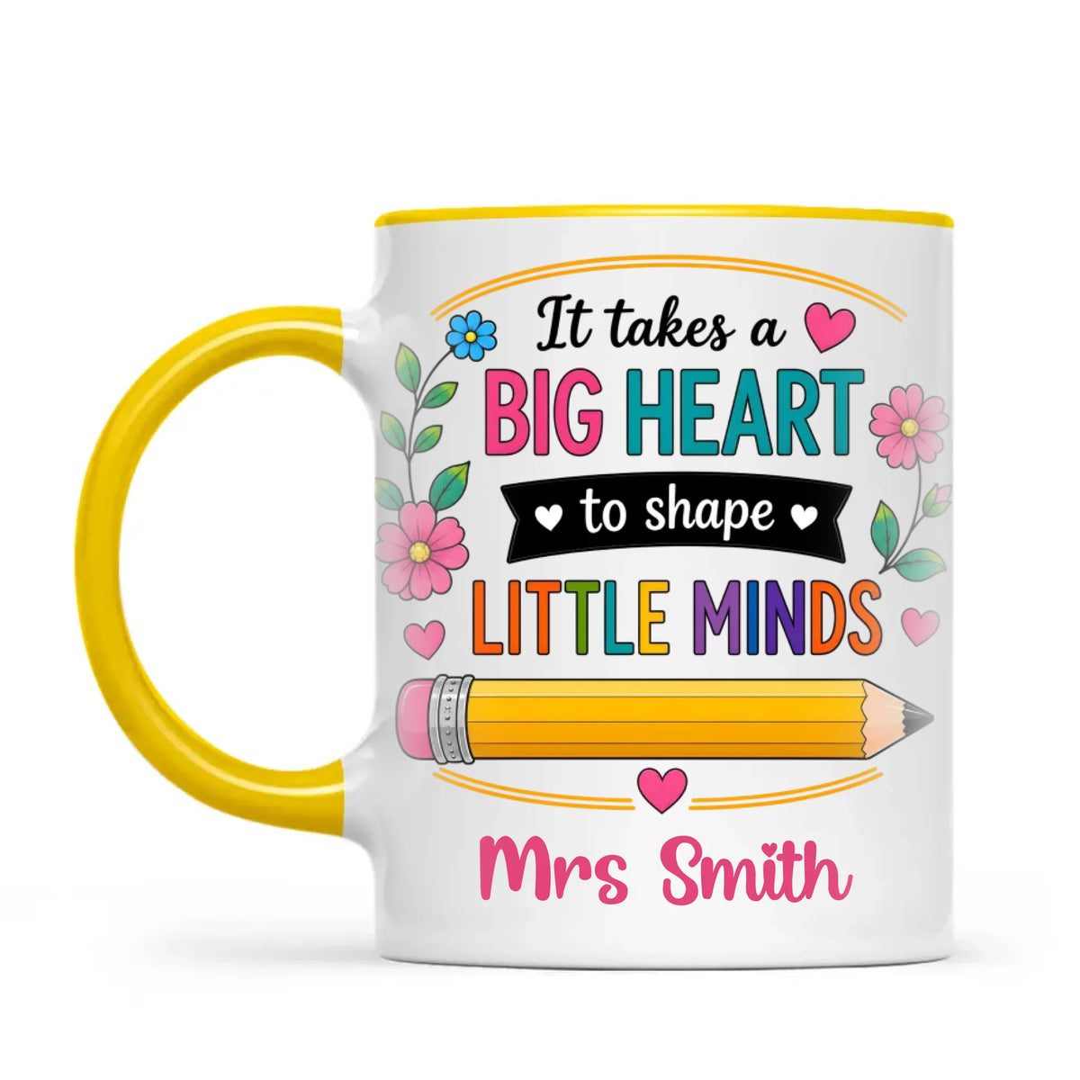 Personalised It Takes a Big Heart Teacher Mug, view 16
