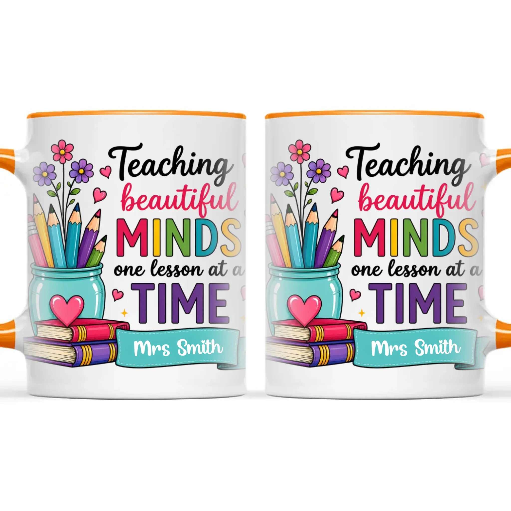 Personalised Teaching Beautiful Minds Teacher Mug, view 12
