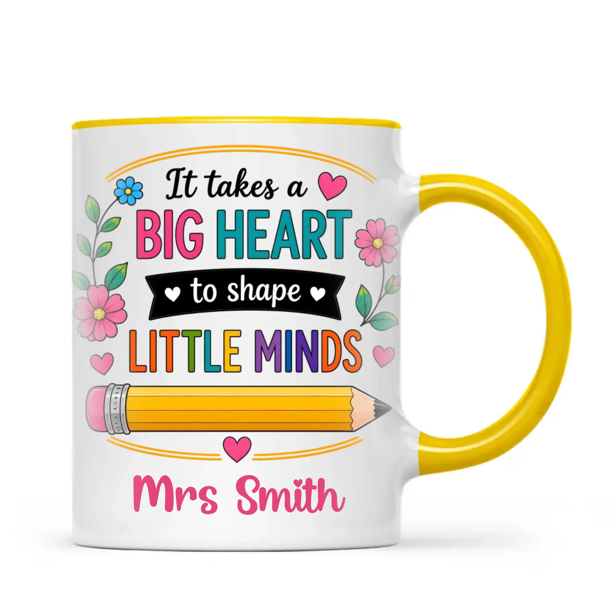 Personalised It Takes a Big Heart Teacher Mug, view 17