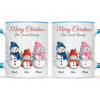 Personalised Snowman Family Christmas Mug, view 9