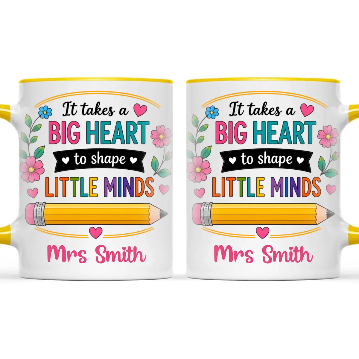 Personalised It Takes a Big Heart Teacher Mug, view 18