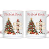 Personalised Christmas Tree Family Signpost Mug, view 15