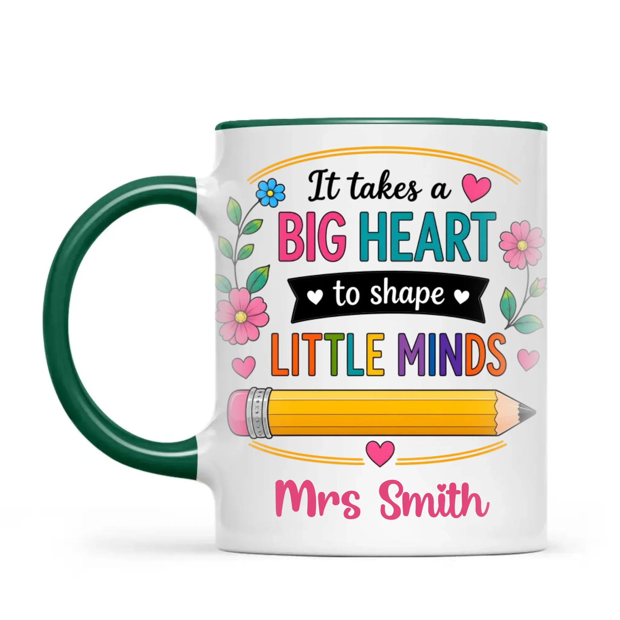 Personalised It Takes a Big Heart Teacher Mug, view 19