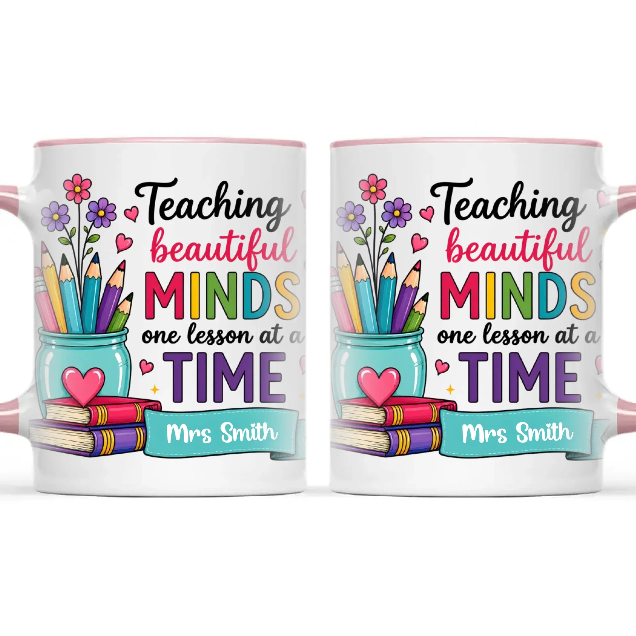 Personalised Teaching Beautiful Minds Teacher Mug, view 15